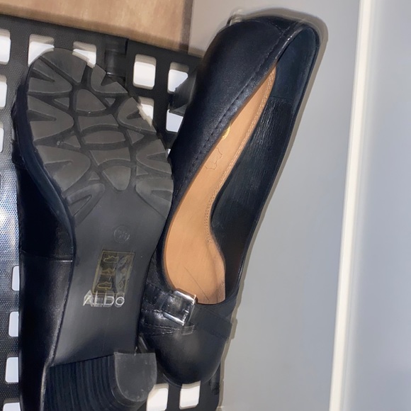 Brand new Aldo black solid pumps. Genuine leather. Never miss a beat with this. - Picture 4 of 5
